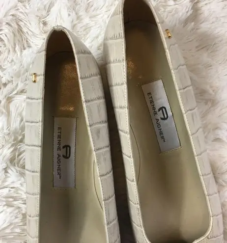 Etienne Aigner Vintage Animal Print Professional Heels 8