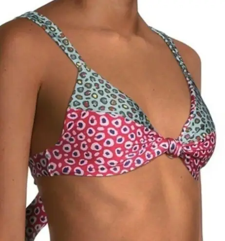 Farm Rio Leopard Patch Bra Top In Multi