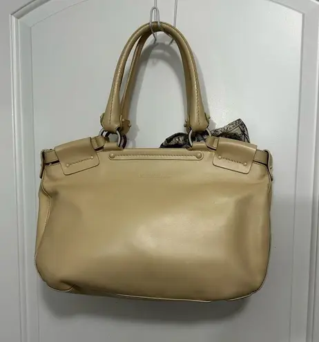Salvatore Ferragamo Camel Color Leather Hand Shoulder Bag EUC 16 x 11 x 6 in