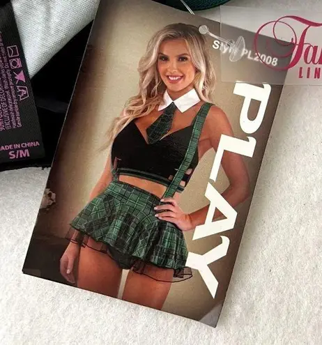 Yandy  School Girl Four Piece Lingerie Costume