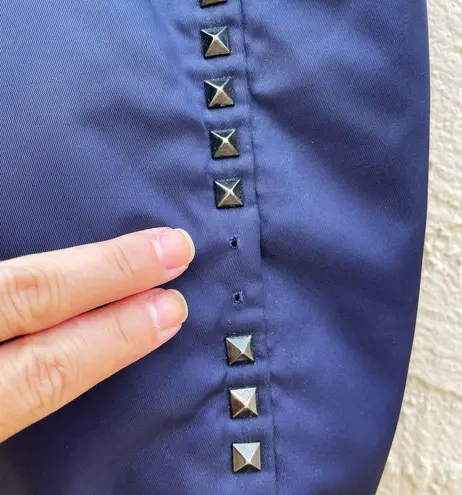 Valentino Garavani Valentino Rockstud navy blue nylon tote bag