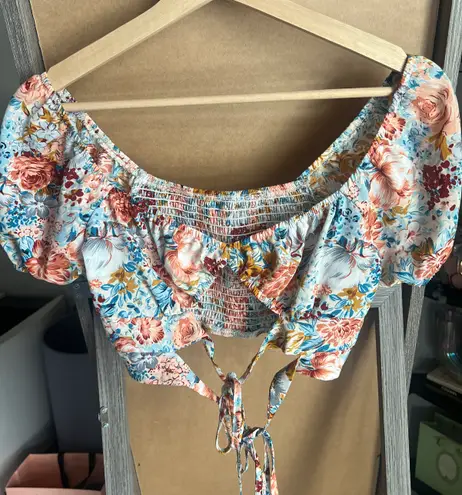 SheIn Floral Crop Top