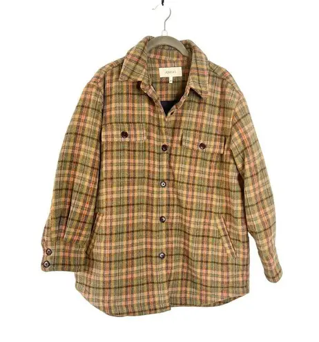 The Great. The State Park Shirt Jacket Flannel Plaid Shacket Size 1 / Small Brown