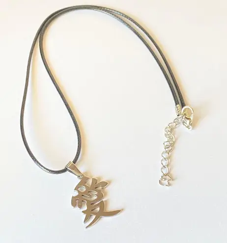 Handmade “AI (love)” Japanese simple necklace🩵