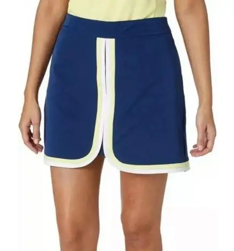 Lady Hagen Missy Water Color Colorblock Golf Skirt Skort Navy Size 4