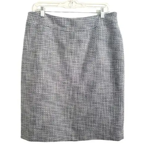 Pendleton  Petite navy white woven pencil skirt women's size 12