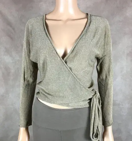 J.CREW Favorite Linen Wrapped Cardigan, Beige XS Tan