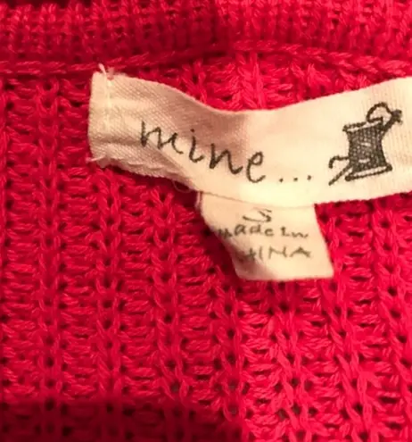 Mine…Colorblock Crewneck Sweater Orange