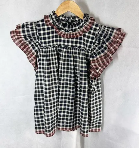 Ulla Johnson Arabel Flutter Sleeves Casual Top Size US 6 Eclipse