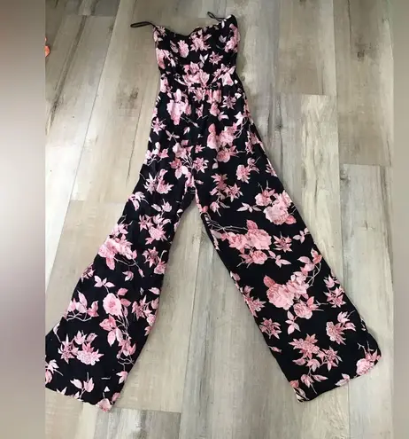 Flynn Skye Women's Strapless Floral Jumpsuit Sz. 3