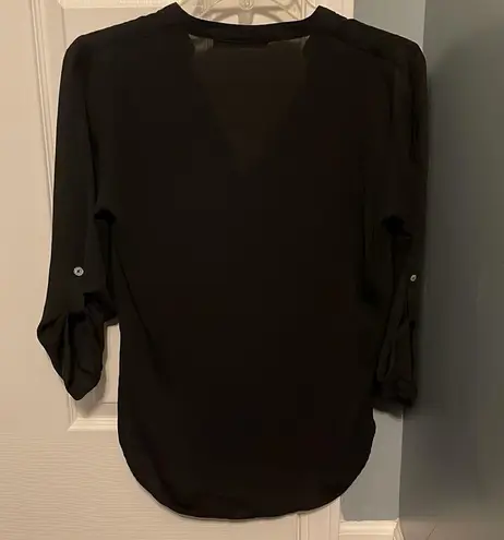 ZARA Black XS  3/4 buttoned up sleeved work shirt