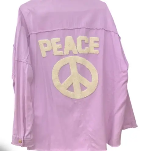 Davi & Dani Boho Raglan Sleeve Button Up Boho Jacket Cotton Embroidered Quilted Patchwork Shacket - Image 1