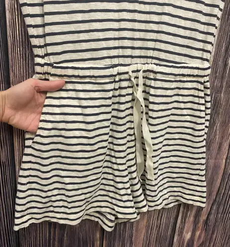 Lou & grey For Loft Striped Cotton Romper