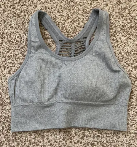 Pro-Fit Seamless Light Gray Sports Bra