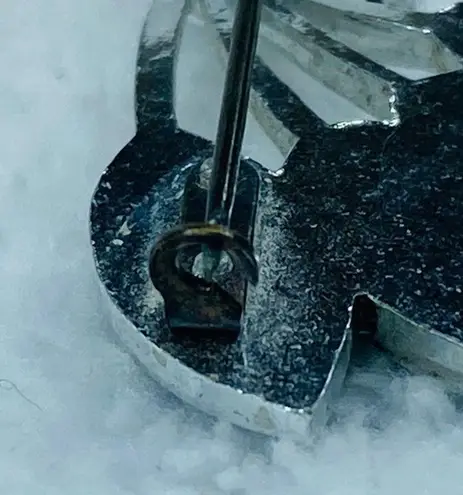 Silver Color Metal Bunch Cluster Leaf Leaves Jewelry Pin Brooch Faux Marcasite