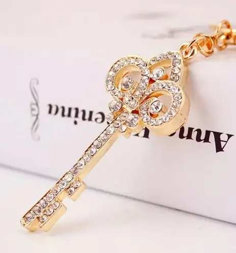 Boutique Shiny Rhinestone Key Bag Charm Keychain