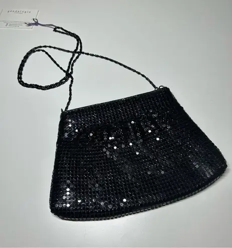 Vintage 1980s/1990s black chain mail purse