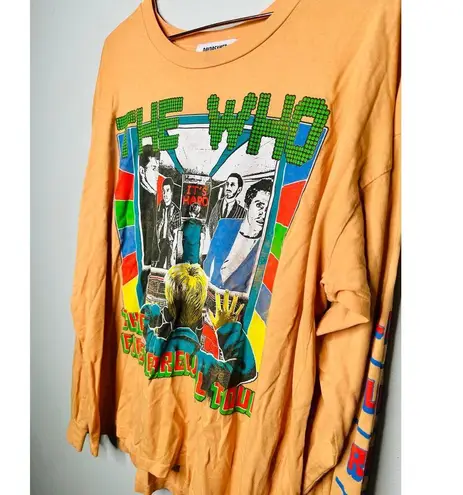 Daydreamer Vintage Peach The Who First Farewell Four Long Sleeve Tee Size Small