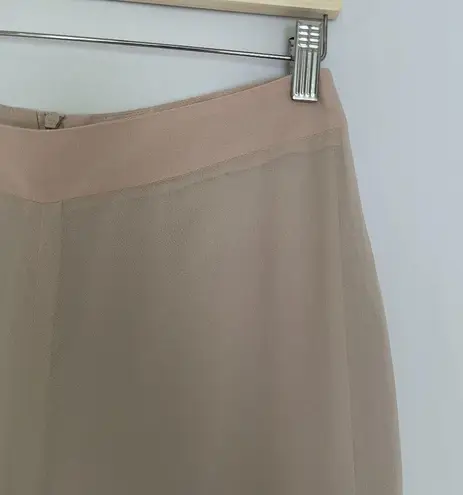 Ciera beige size 27 pants flowy wide leg style high waisted classic lightweight