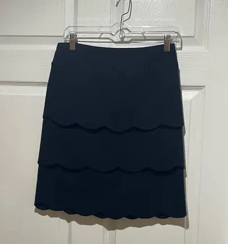 J. McLaughlin  Providence Tiered Scalloped Mini Skirt