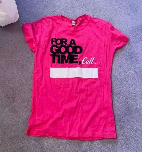 None For a good time call movie tshirt pink kids L or adult S