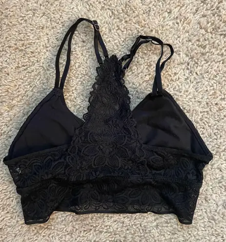 Aerie Black Lace Racerback Bralette