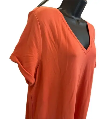 Garnet Hill  Salmon Colored Everyday T-Shirt Dress - size Large