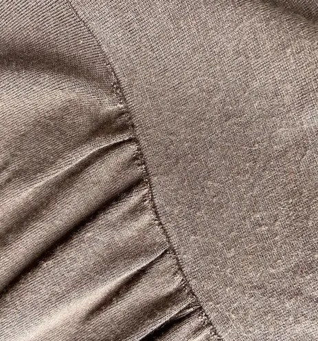 Bump Couture Maternity Top Dress Size Medium Brown Short Sleeve Tunic Womens