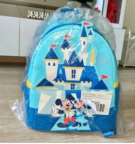 Lounge Fly NWT Disney Parks 65th Anniversary Mickey Minnie Castle Mini Backpack