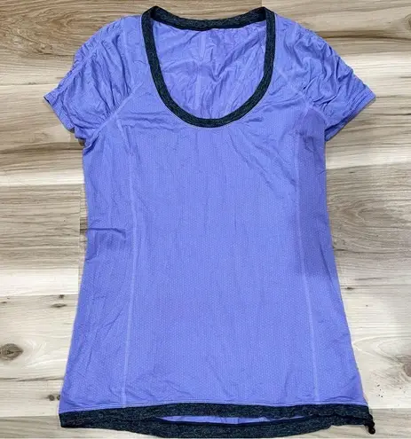 Lululemon  Willpower Ruched Drawstring Short Sleeve Tech Tee Women’s 6