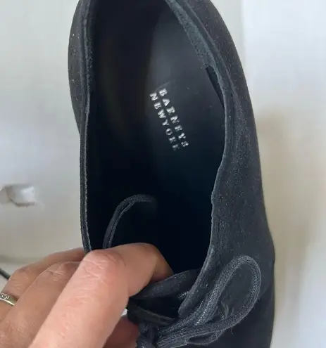 barney's new york Barney’s New York Lace up ankle booties suede black size 40 US 10