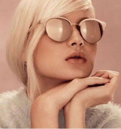 Linda Farrow Clubmaster 24k Rose Gold