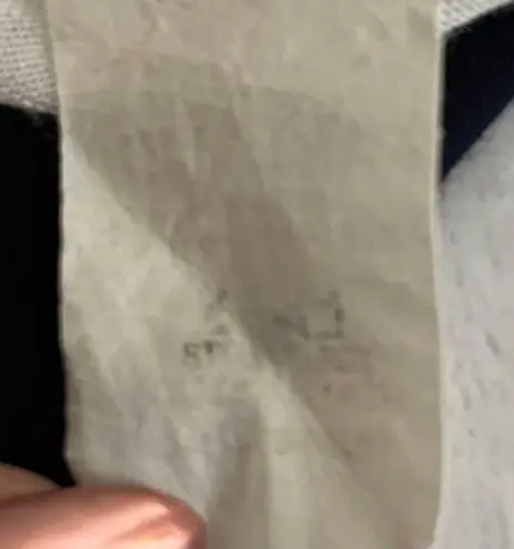 Love j Short Sleeve Color Block Striped Blouse Size Large Teal Navy Blue White