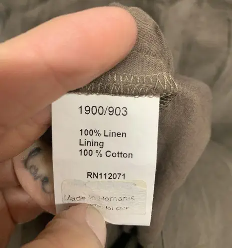 Womens Size 6 Jigsaw Linen Double Strap Dress EUC