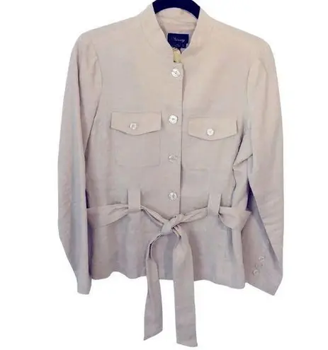 Ninety Linen Shell Jacket with belt, size small