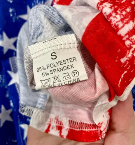 Women’s Sleeveless American Flag Tank Red White & Blue NWOT Multiple