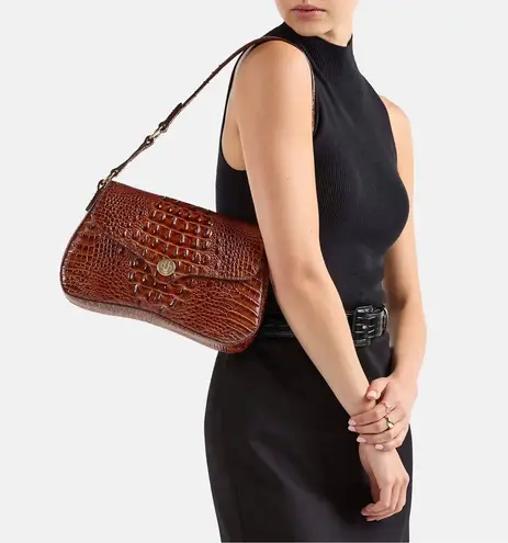 Brahmin Elegant Black Textured Handbag