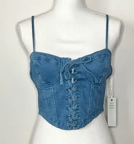 Iris Denim Bustier