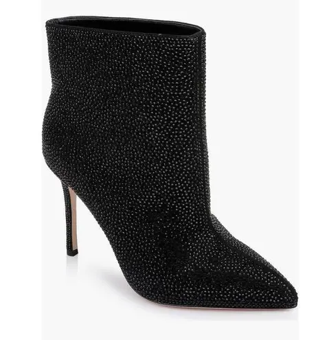 L'Agence Mariette Rhinestone Strassed Ankle Boot Size 9 NEW Stiletto Bootie