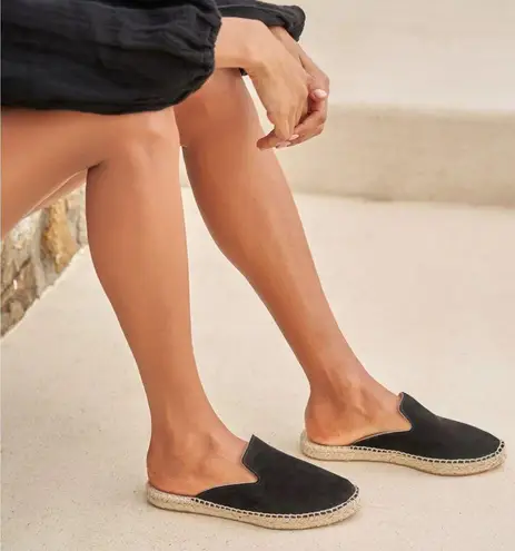 Manebi Hampton Black Mule Slides size 37