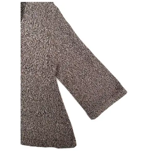 Apiece Apart Cropped Swing Neutral V-Neck Marled Sweater Medium