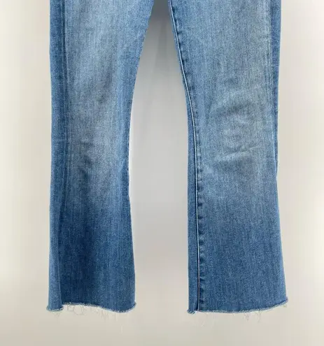 MOTHER The Weekender Fray High Rise Flare Jeans Size 27 A Groovy Kind of Love Blue