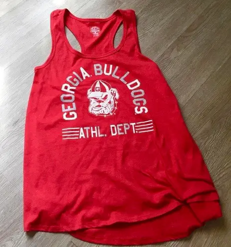Rivalry Threads NWOT Georgia Bulldogs Red Racerback Tank Top Tee University