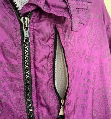 Vintage IlluniNITE Reflective Zip Up Windbreaker ~ Purple ~ Size Medium