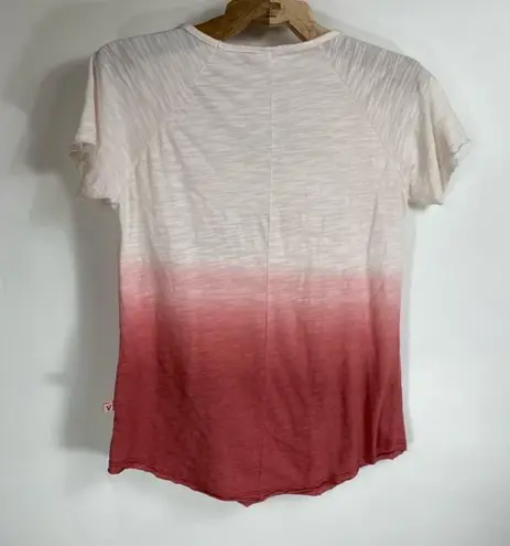 Arkansas Razorbacks Dip Dyed Ombré Tshirt Small Red