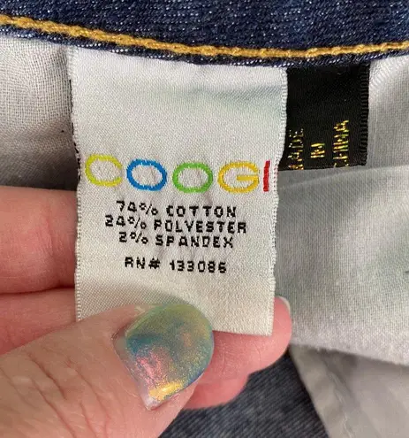 COOGI e Dark Wash Cuffed Denim Bermuda Shorts