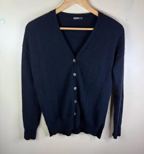 J. McLaughlin Womens 100% Cashmere Black Button Down Cardigan Size XS Career Work