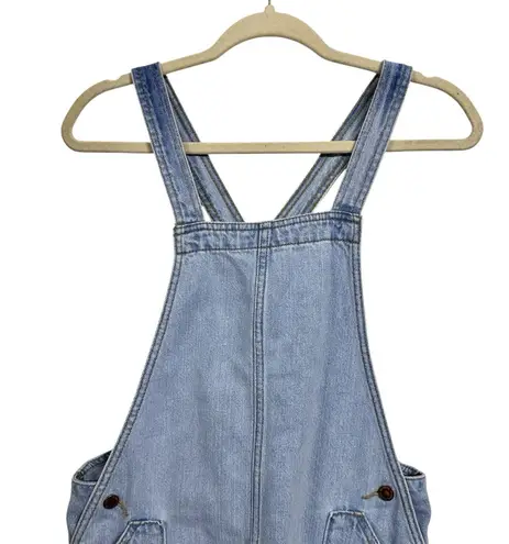 Universal Threads Universal Thread Womens Sz XS Bib Overalls Skirt Denim Light Wash Patch Pockets thumbnail 2