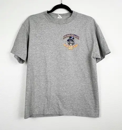 Laughlin Oatman 2011 Motorcycle Ride Short Sleeve Tee Shirt Gray M Size M