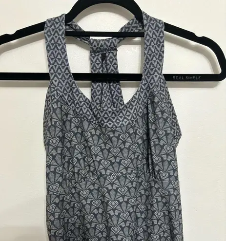 prAna Printed Gray Athletic Dress - Size XS